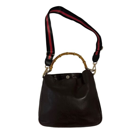 Gucci leather bag with bamboo handles - Picture 5 of 14